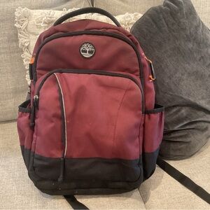 Timberland Black and Red Backpack